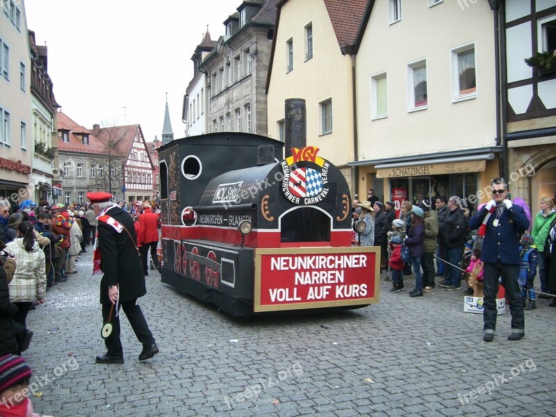 Carnival Shrove Monday Parade Parade Floats Forchheim