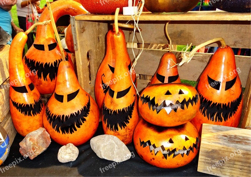 Gourds Halloween Autumn Orange Decoration