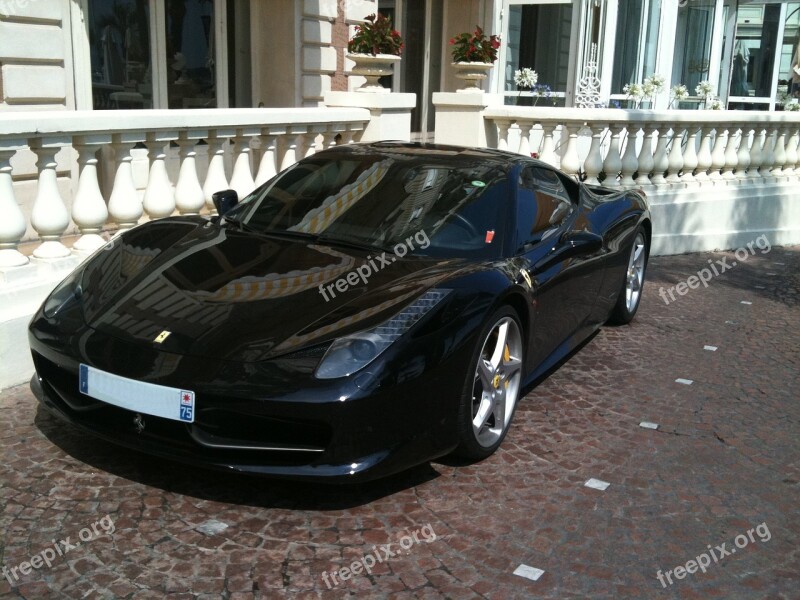 Ferrari Sport Automobile Black Sports Car