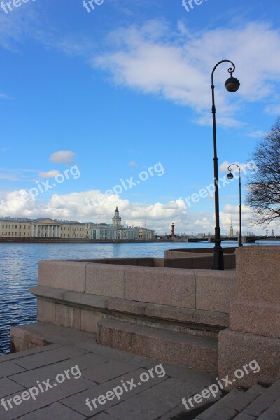 St Petersburg Blue River Water Houses