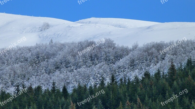 Winter Landscape Nature Winter Snow Mountains