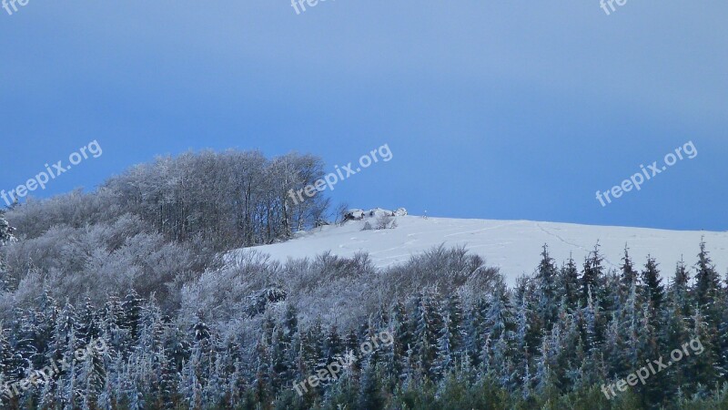 Winter Landscape Nature Mountain Snow Snowy