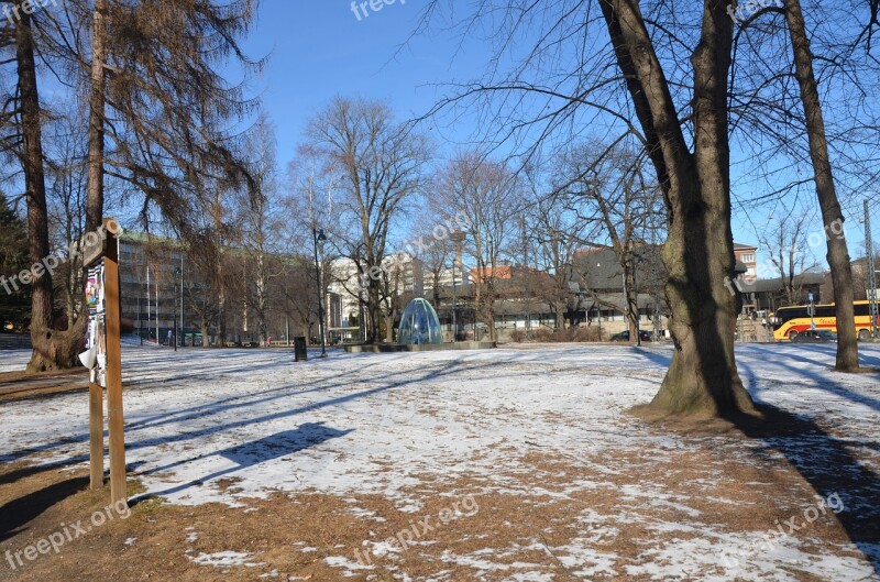 Park Tree Snow Europe Finland