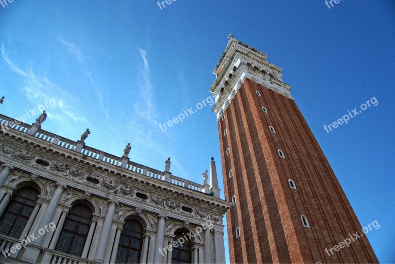 Venice Campanile Marco Marks San