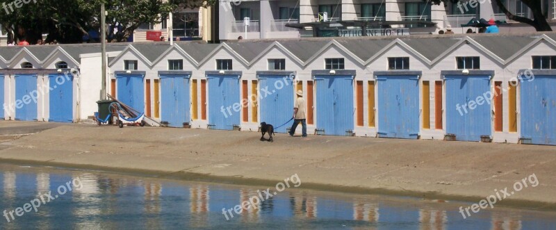 Blue Boat Sheds Free Photos