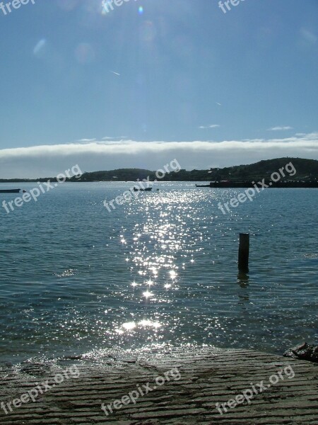 Scilly Isles Tresco Cornwall Water Shimmering