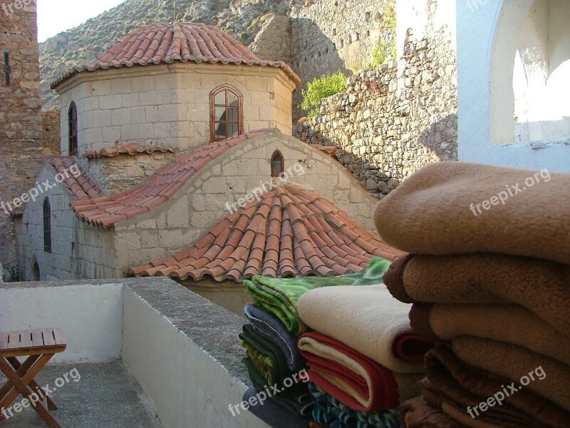 Greece Monastery Chalki Bedding Hot