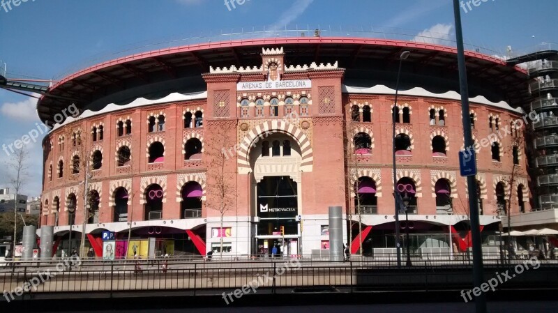 Barcelona Bull Fighting Entertainment Sport Matador