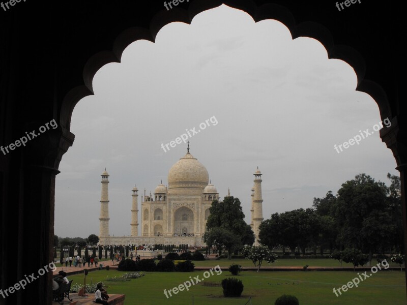 Taj Mahal India Agra Taj Minaret