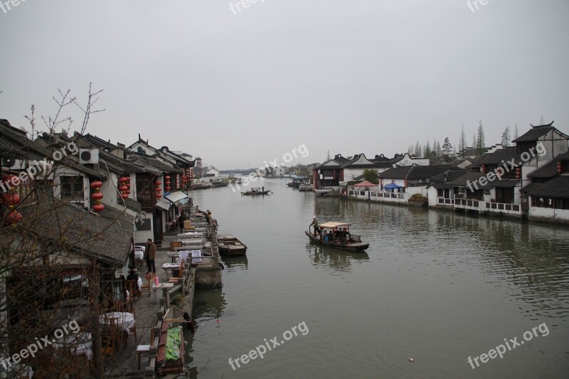 China Wind Jiangnan Watertown Boat Ship