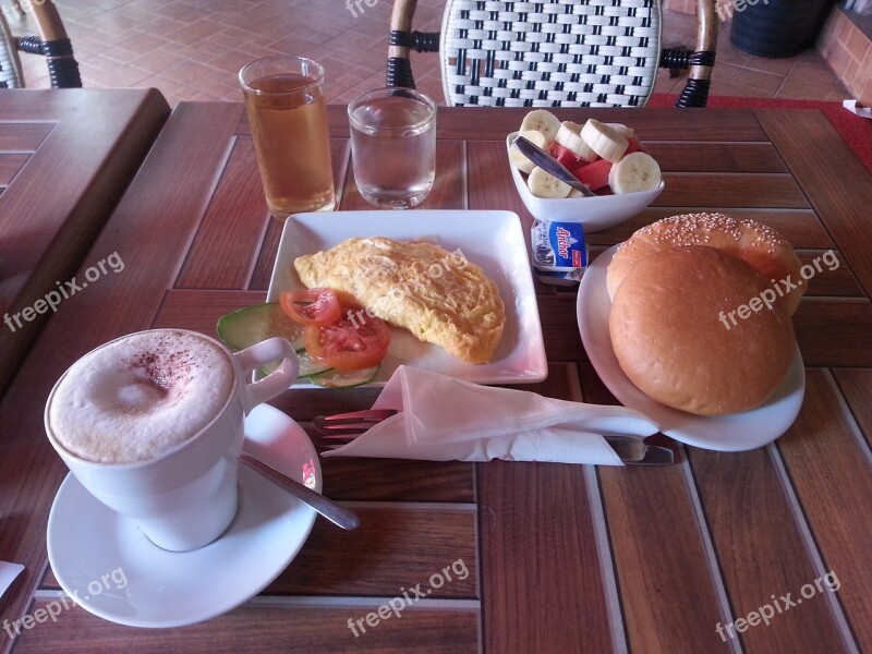 Breakfast At Lao Coffee Meal Free Photos