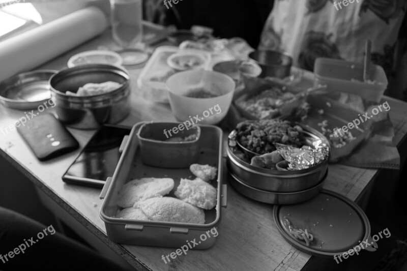 Classroom Lunch Box Food Sitting Eating