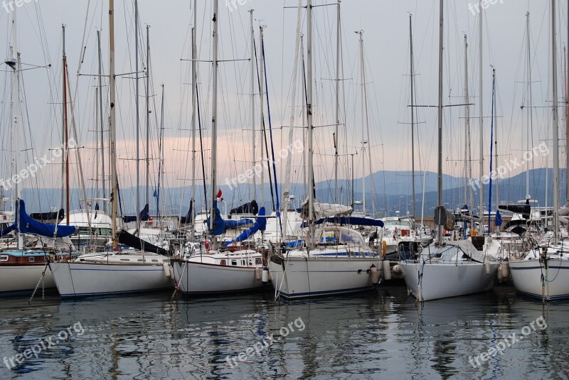 Ships Boats Harbour Sea Water