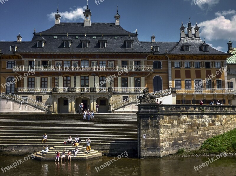 Castle Pillnitz Dresden Summer Terrace