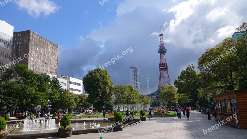 Japan Construction Odori Park Free Photos