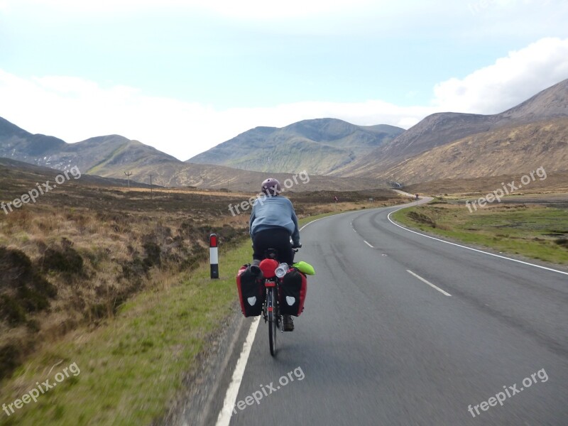 Scotland Cycling Highlands Bicycle Countryside