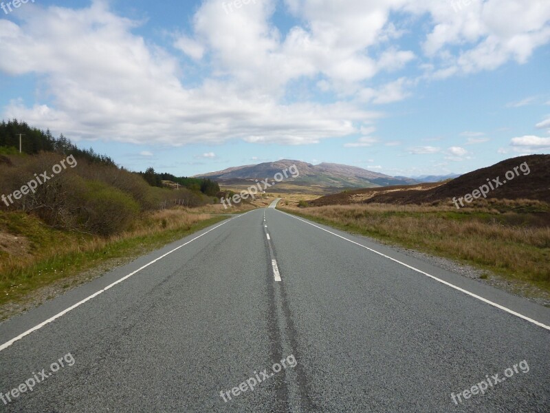 Scotland Cycling Highlands Bicycle Countryside