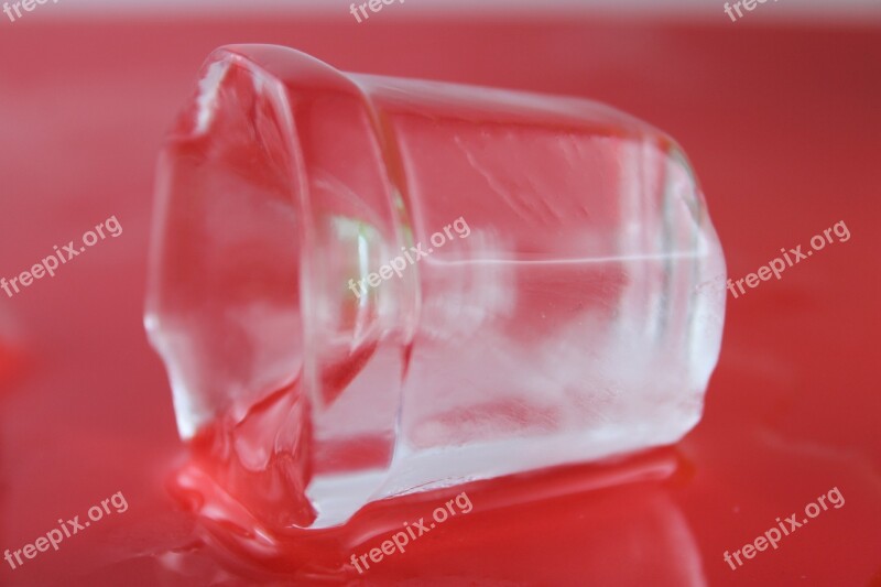 Iceberg Red Background Red Ice Free Photos