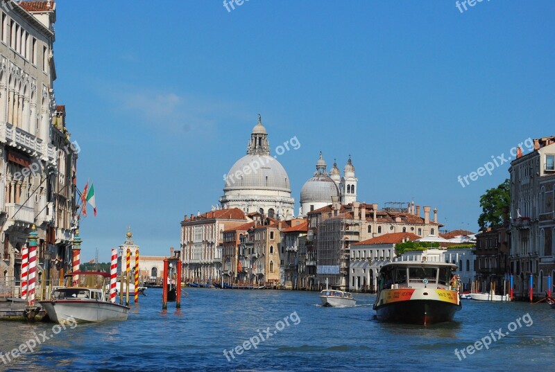 Venice Boat Canal Water Sky