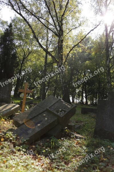 Cemetery świerczewo The Second World War Poznan Destroyed Cemetery