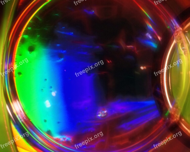 Color Rainbow Bubbles Abstract Background