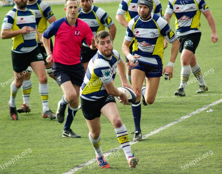 Xv Rugby Ball Action Match Players