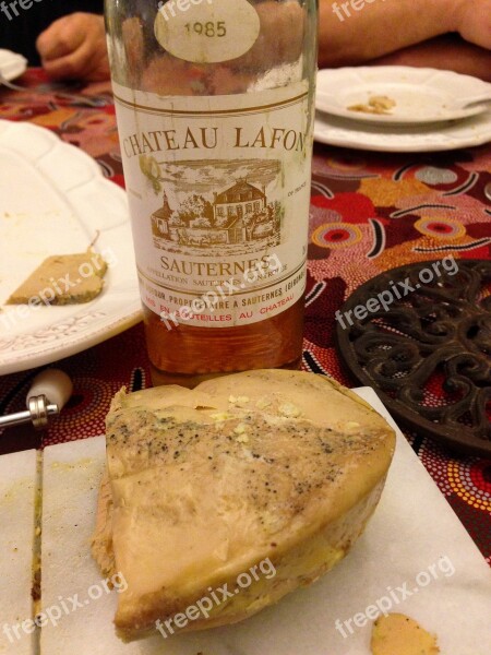 Bordeaux Wine Sauternes Fatty Liver Duck