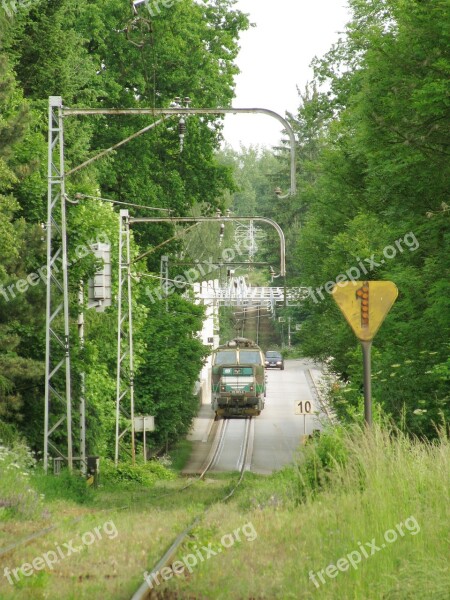 Train Catenary Rails Railway Branch Line