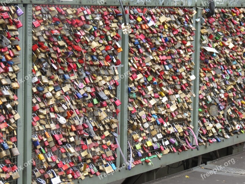 Bridge Cologne Padlocks Love Symbol Rhine