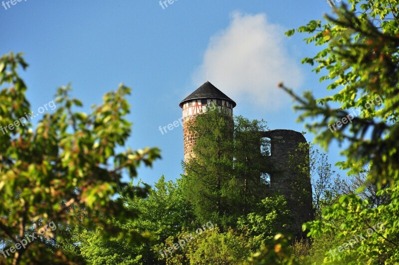 Castle Steinbach-hallenberg Sky Castle Hall Trees