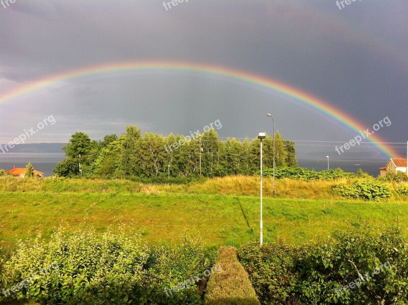 Rainbow Himmel Weather Nature Beautifully