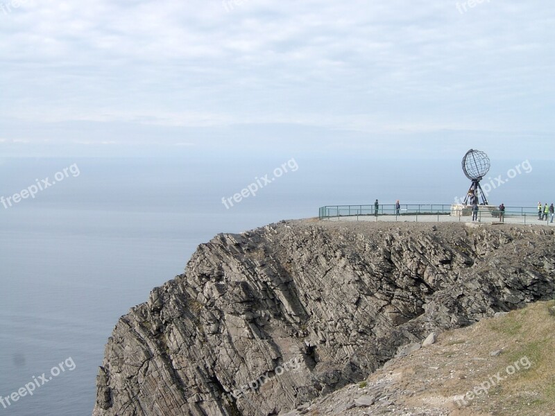 Nordkap Rock Norway Norwegian Sea Globe North Cape