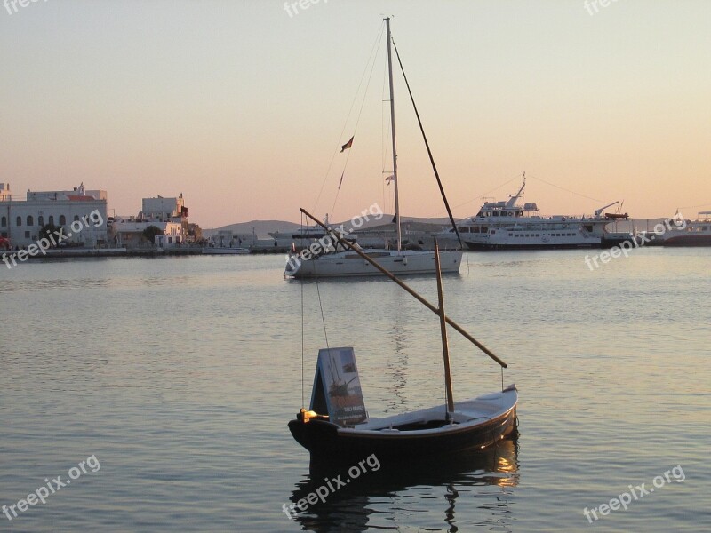 Mykonos Abendstimmung Greece Free Photos