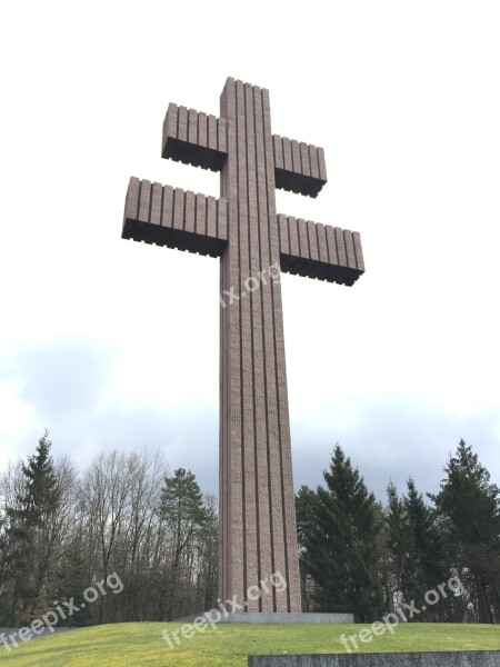 Cross Lorraine Charles Collombet Monument