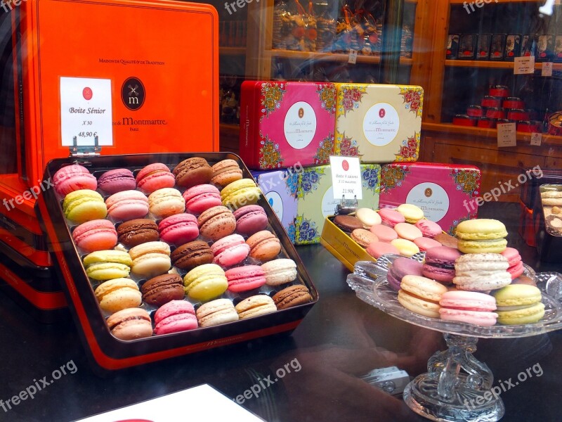 Paris Macarons Cakes Colors Free Photos