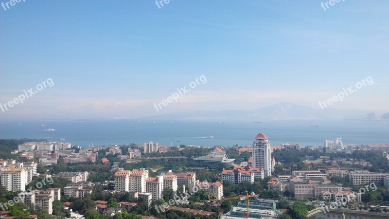 The Scenery Xiamen Overlooking The Free Photos