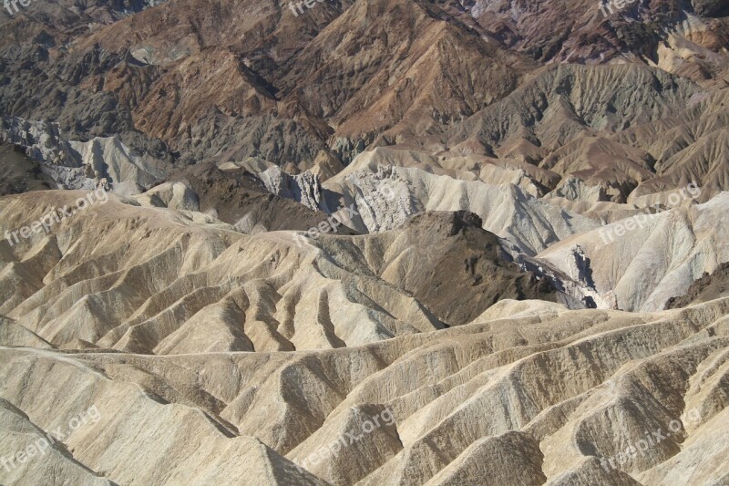 Death Valley Zabriskie Point Usa California Free Photos