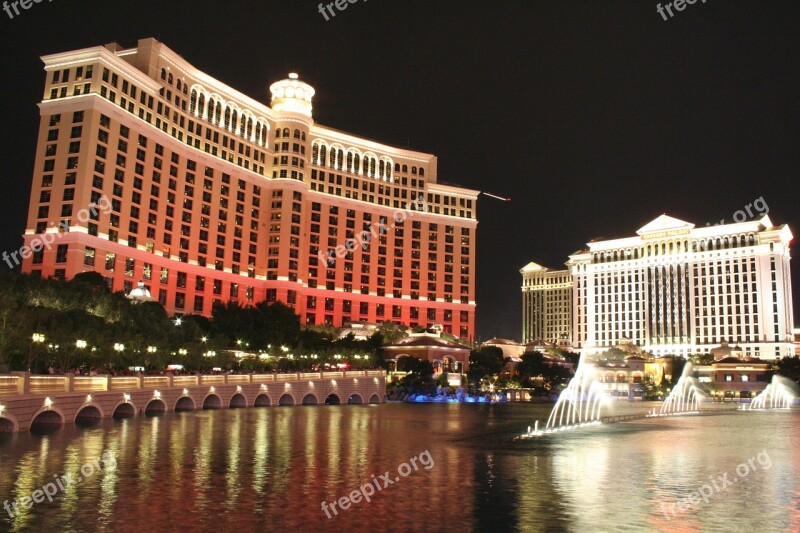 Fountain Bellagio View Las Vegas City