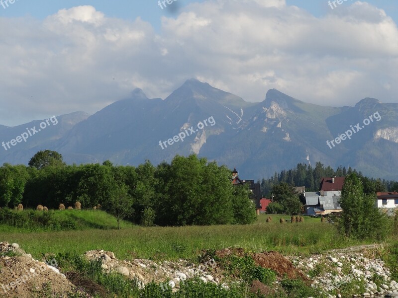 Tatry Mountains Summer Landscape View