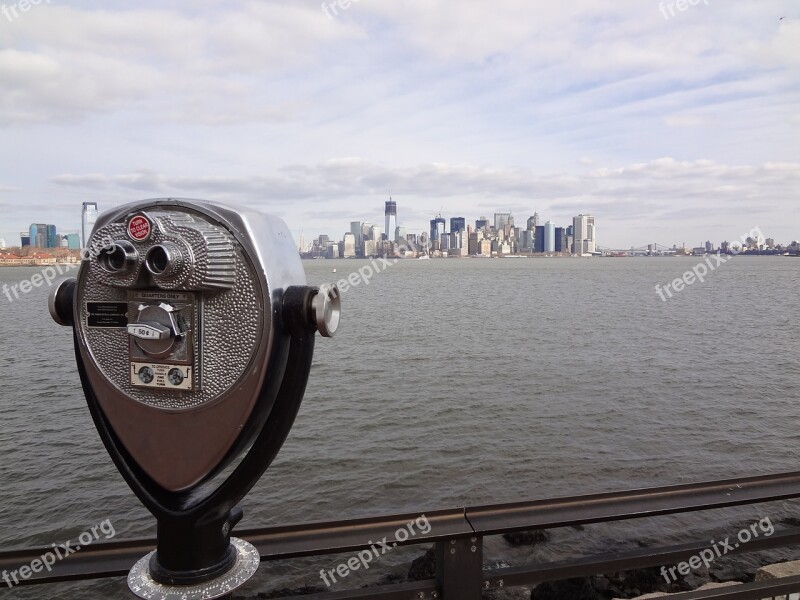 Manhattan New York Landmark Water Panorama