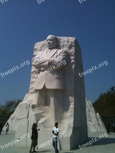 Statue Martin Luther King Memorial Washington Free Photos