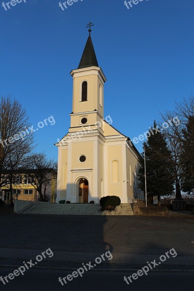 Church Building Steeple Religion Catholic