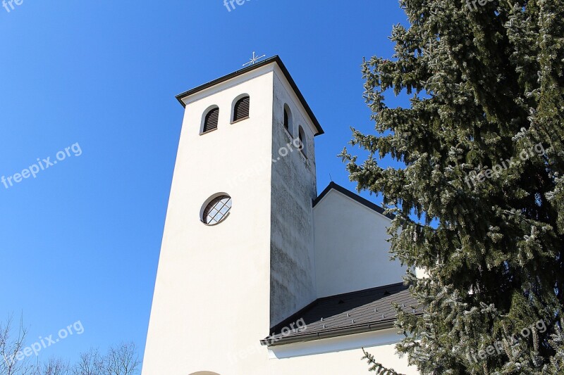 Church Building Steeple Religion Catholic