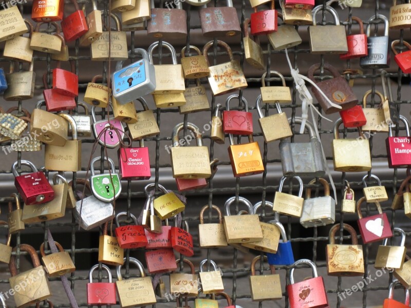 Castles Padlock Cologne Padlocks Love Symbol