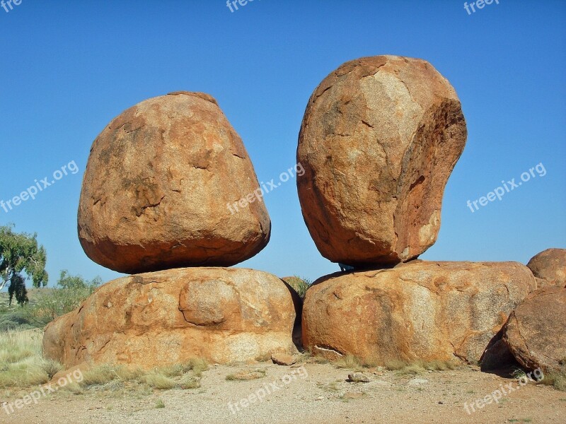 Devils Marbles Australia Outback Rock Natural Attraction