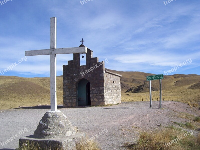 Cruz Church Blue Sky Free Photos