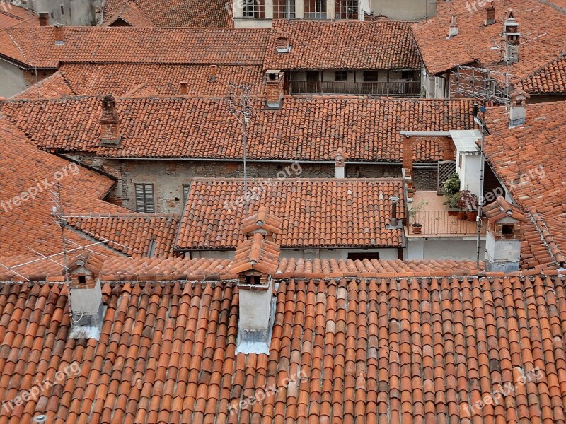 Roofs Houses Tile Country Old Town