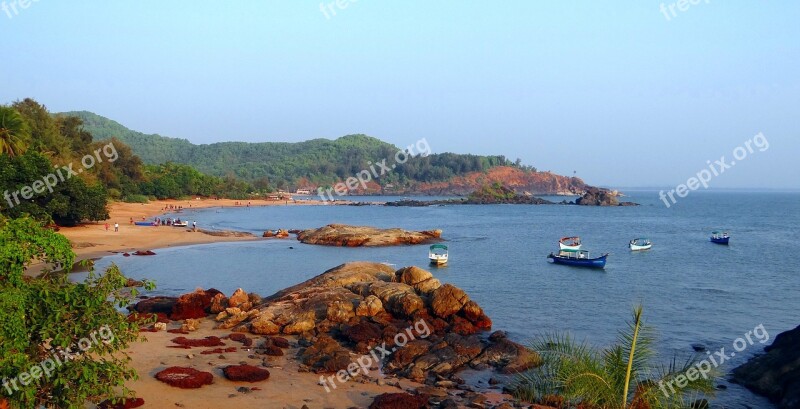 Sea Arabian Rocks Coast Beach