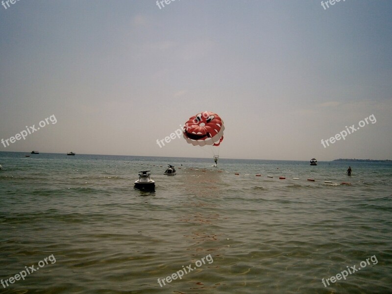 Parachute At Sea Parachute Sea Bulgaria Free Photos