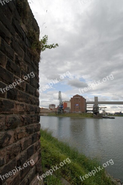 Rhine Old Rhine Rhine River Industry Mannheim